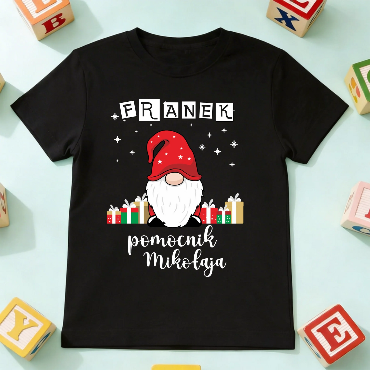 koszulka dziecko czarna przód