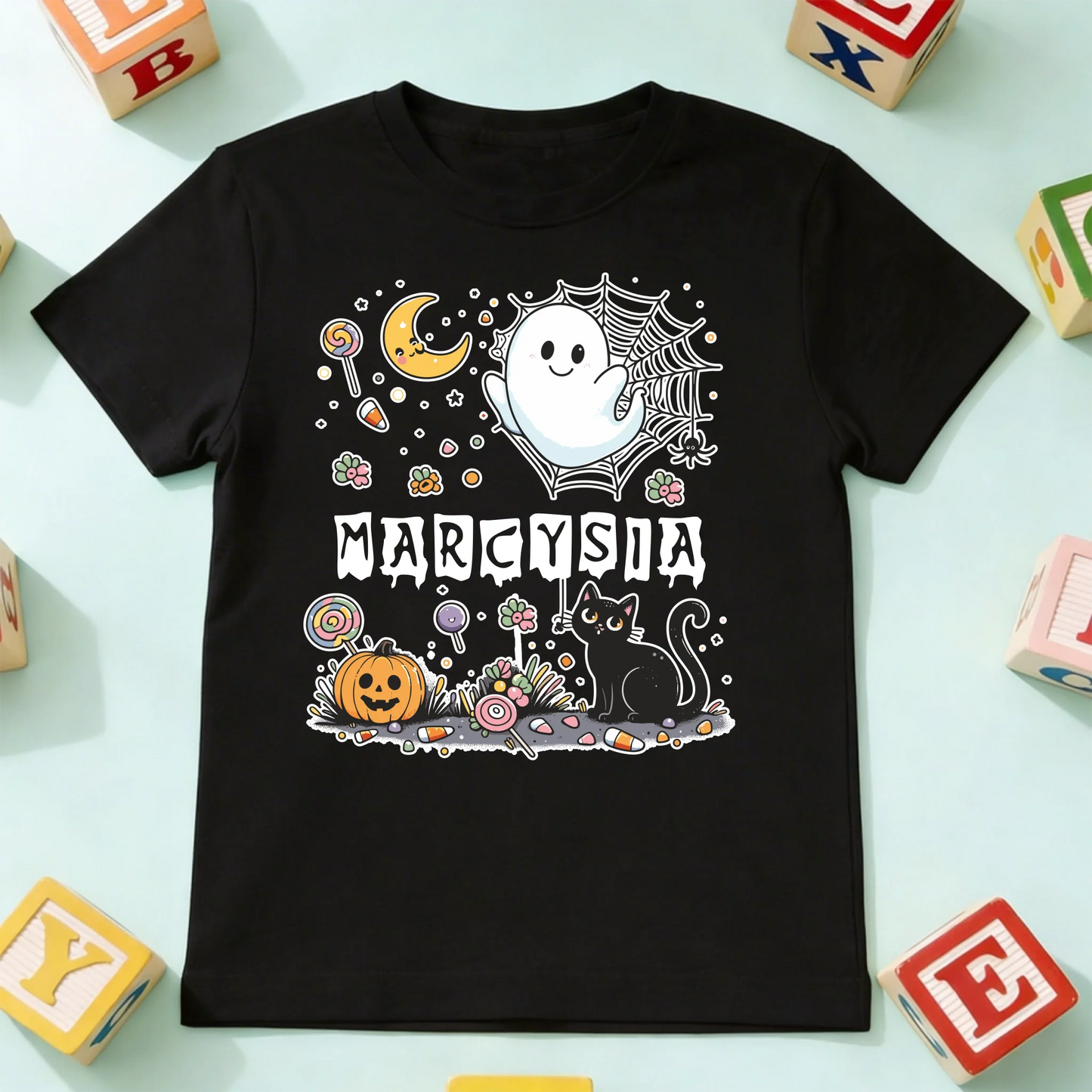 koszulka dziecko czarna przód