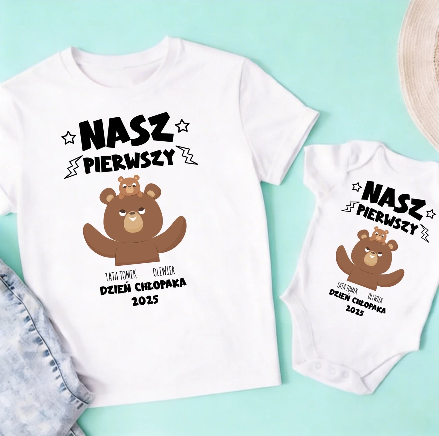 męska biała +body