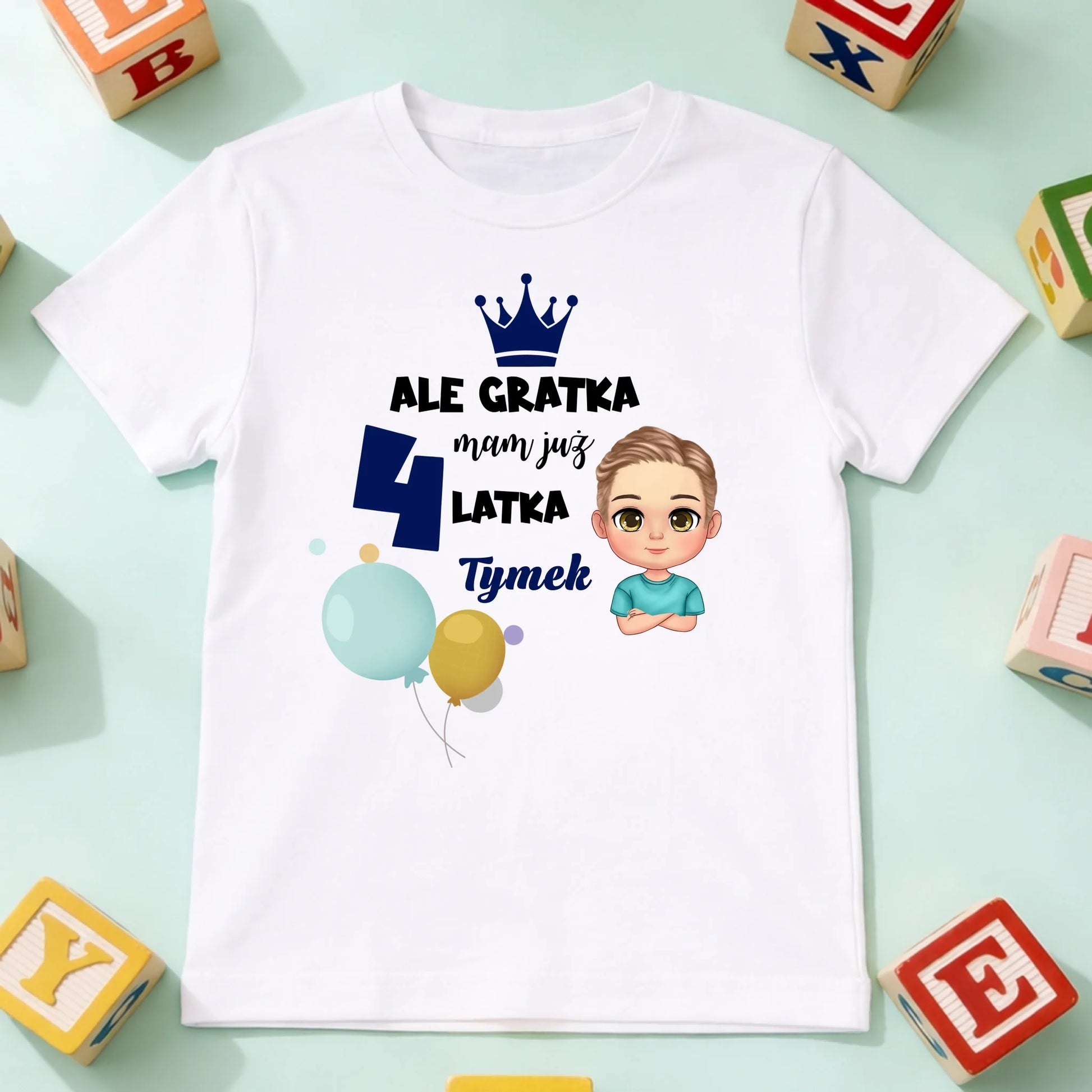 koszulka dziecko biala przód