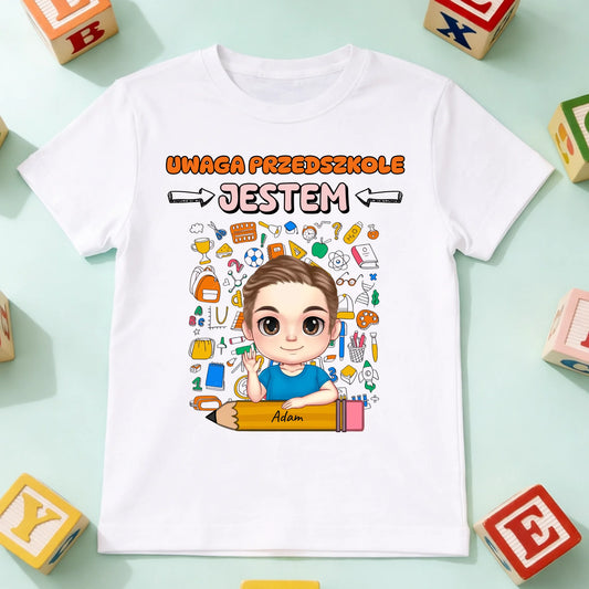 koszulka dziecko biala przód