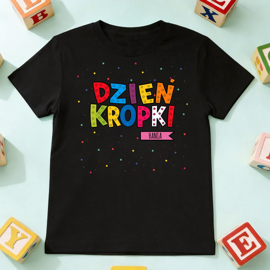 koszulka dziecko czarna przód