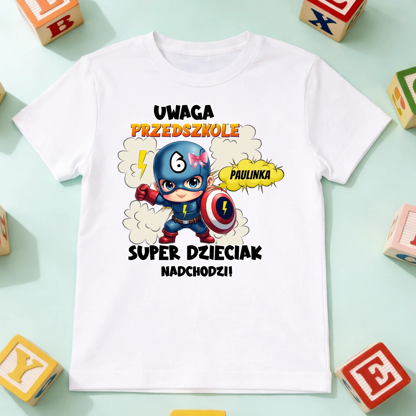 koszulka dziecko biala przód