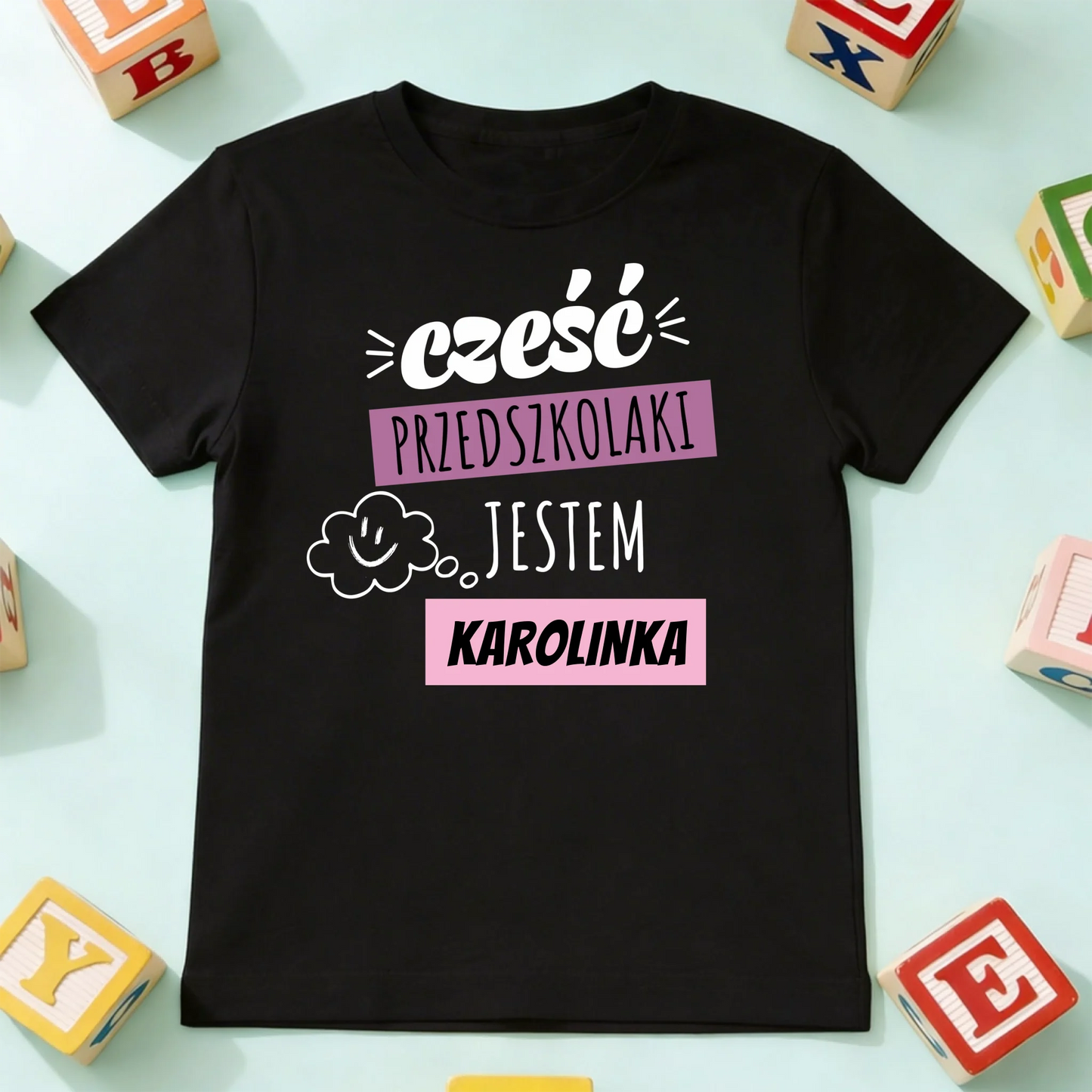 koszulka dziecko czarna przód