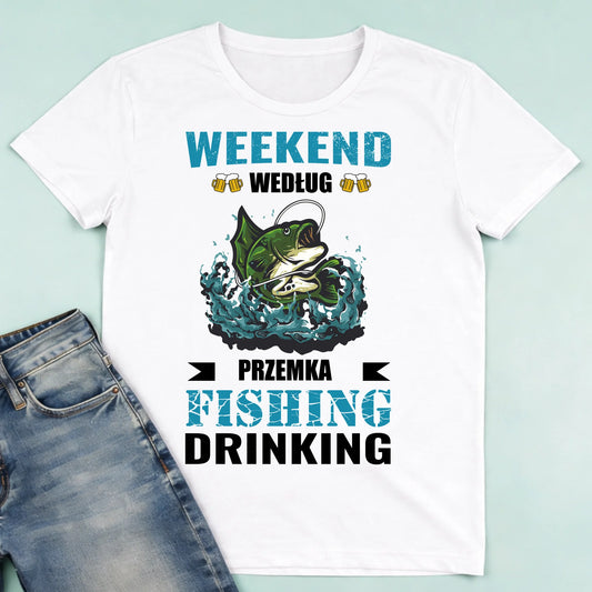 męska biała koszulka przód 1