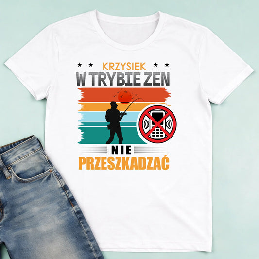 męska biała koszulka przód 1