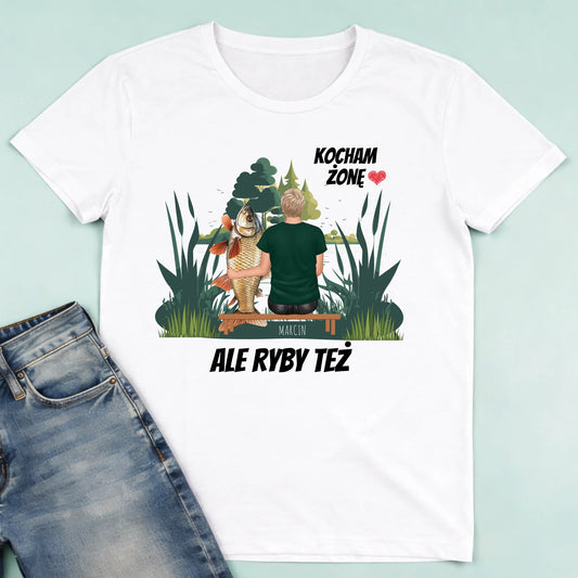 męska biała koszulka przód 1