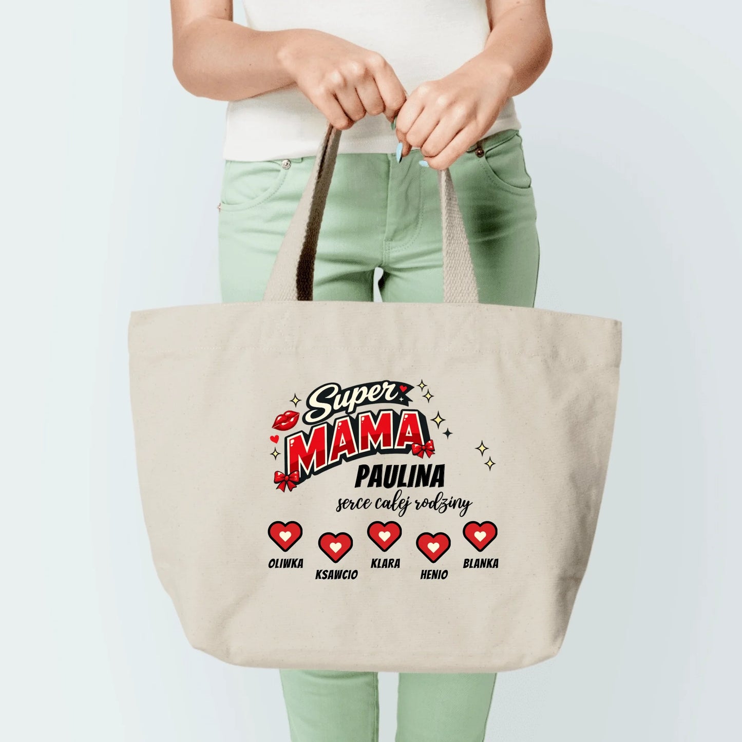 Torba Super Mama - personalizowana - prezent na dzień mamy #1877