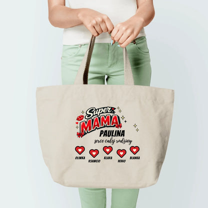 Torba Super Mama - personalizowana - prezent na dzień mamy #1877
