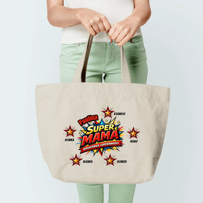 Torba Super Mama - personalizowana - prezent na dzień mamy #2877