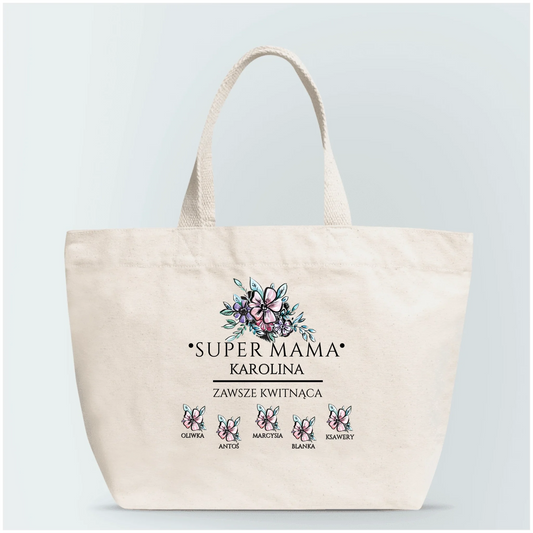 Torba Super Mama - personalizowana - prezent na dzień mamy #186