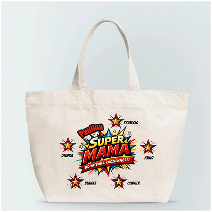 Torba Super Mama - personalizowana - prezent na dzień mamy #2877