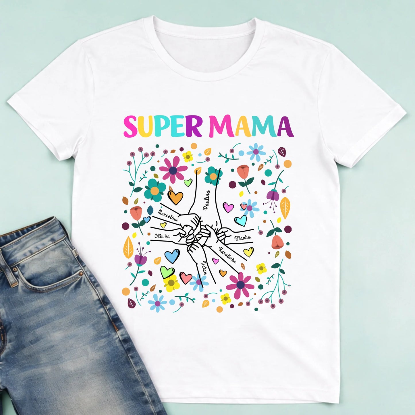 męska biała koszulka przód 1