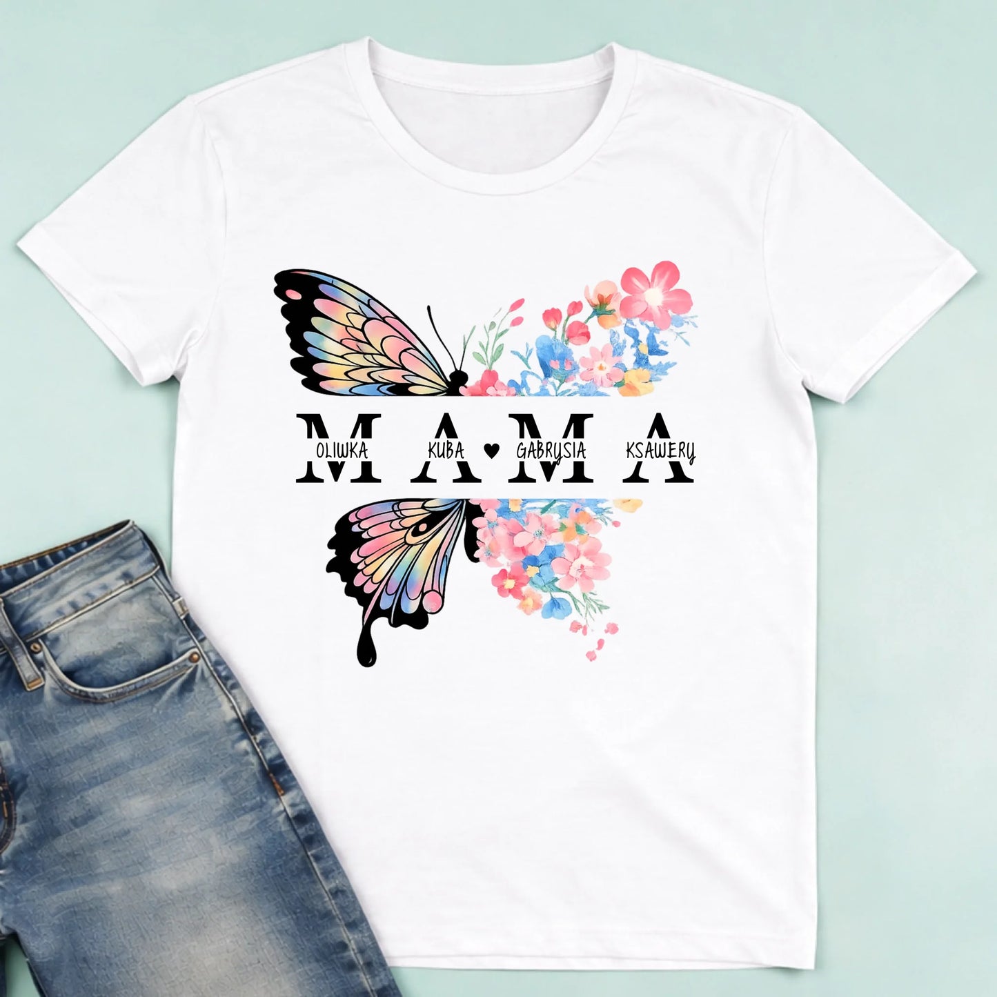 męska biała koszulka przód 1