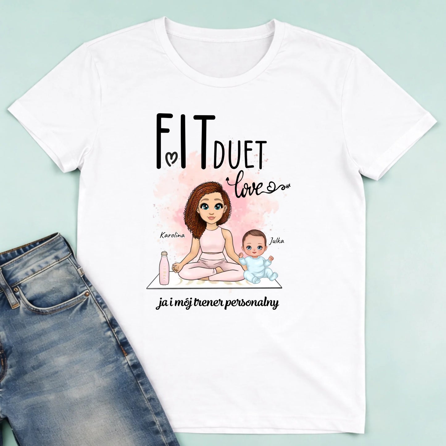 męska biała koszulka przód 1