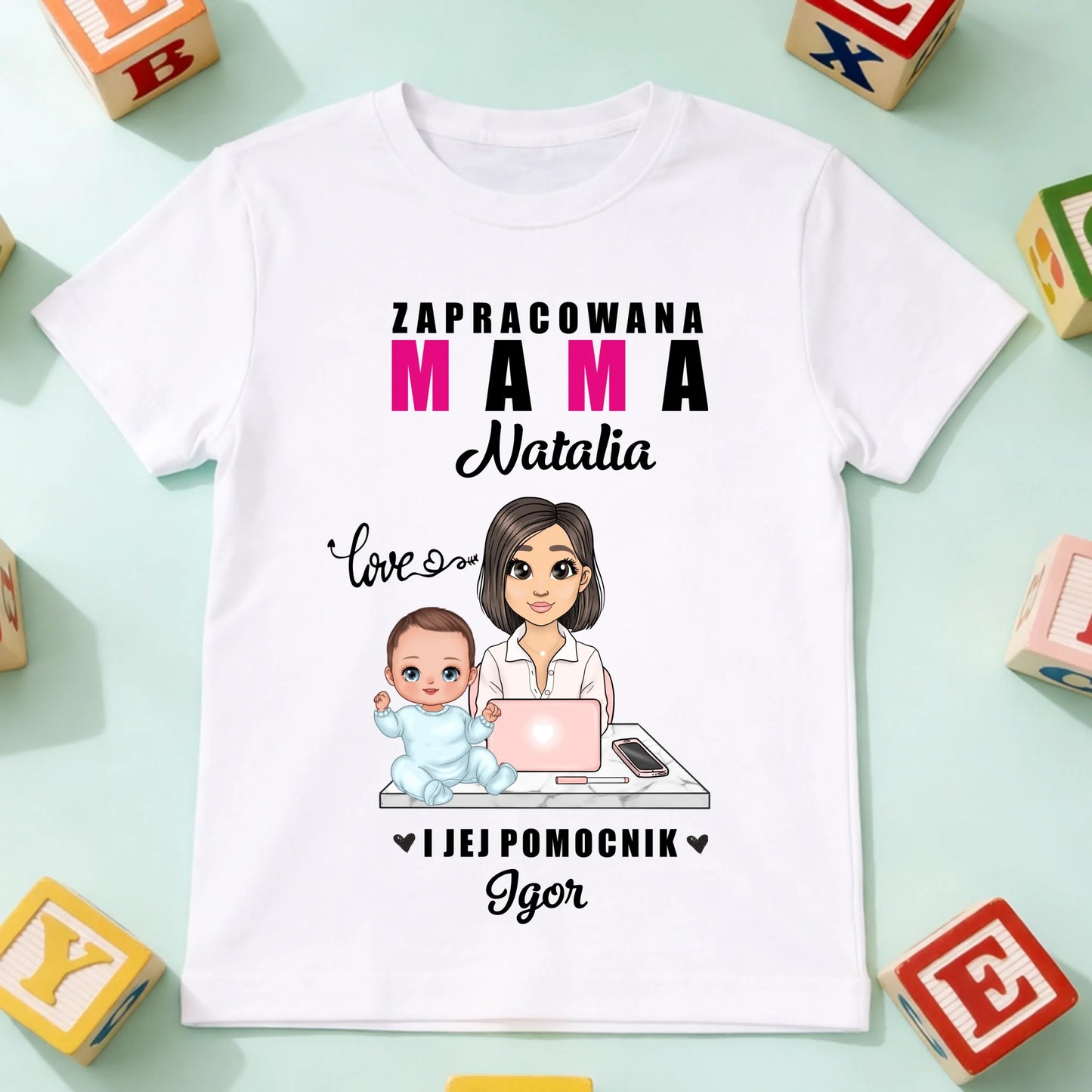 koszulka dziecko biala przód