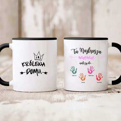 Kubek Najlepsza Mama należy do - personalizowany - prezent na Dzień Mamy #571