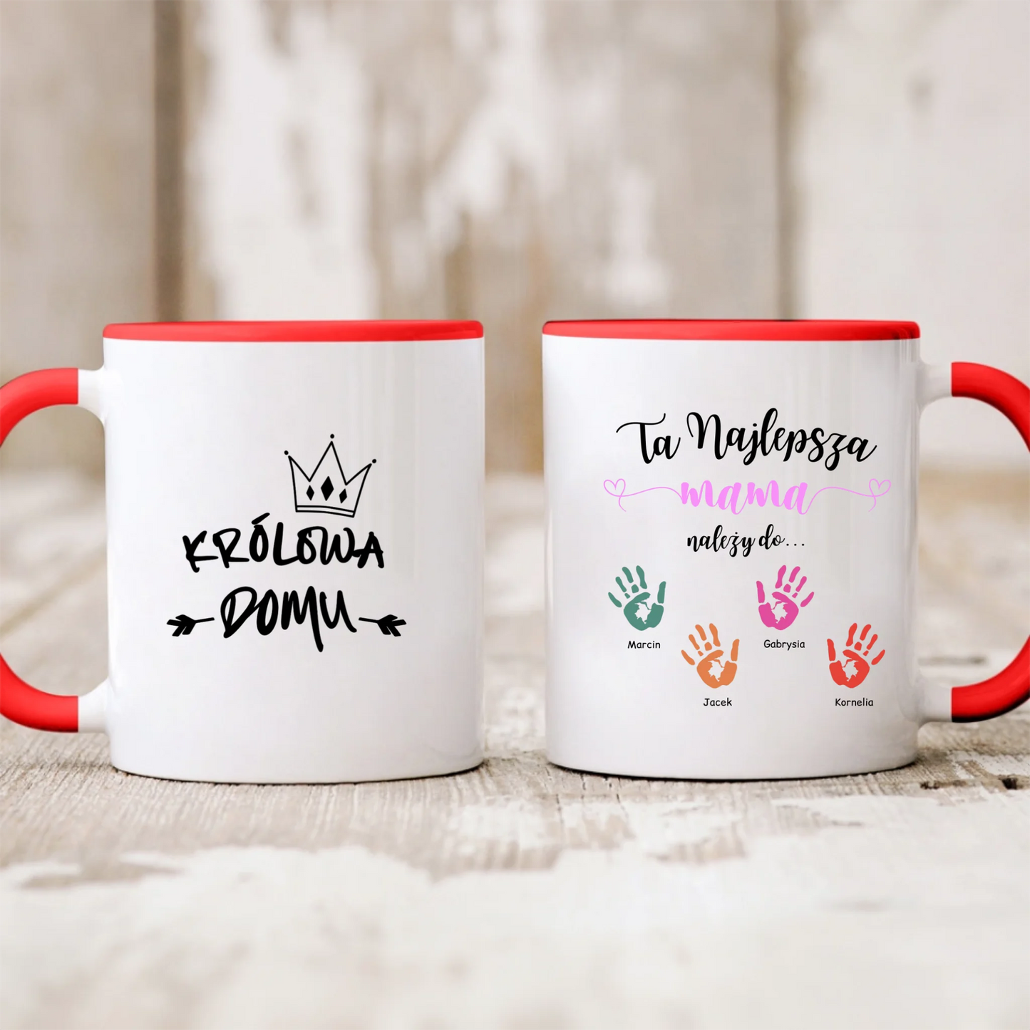 Kubek Najlepsza Mama należy do - personalizowany - prezent na Dzień Mamy #571