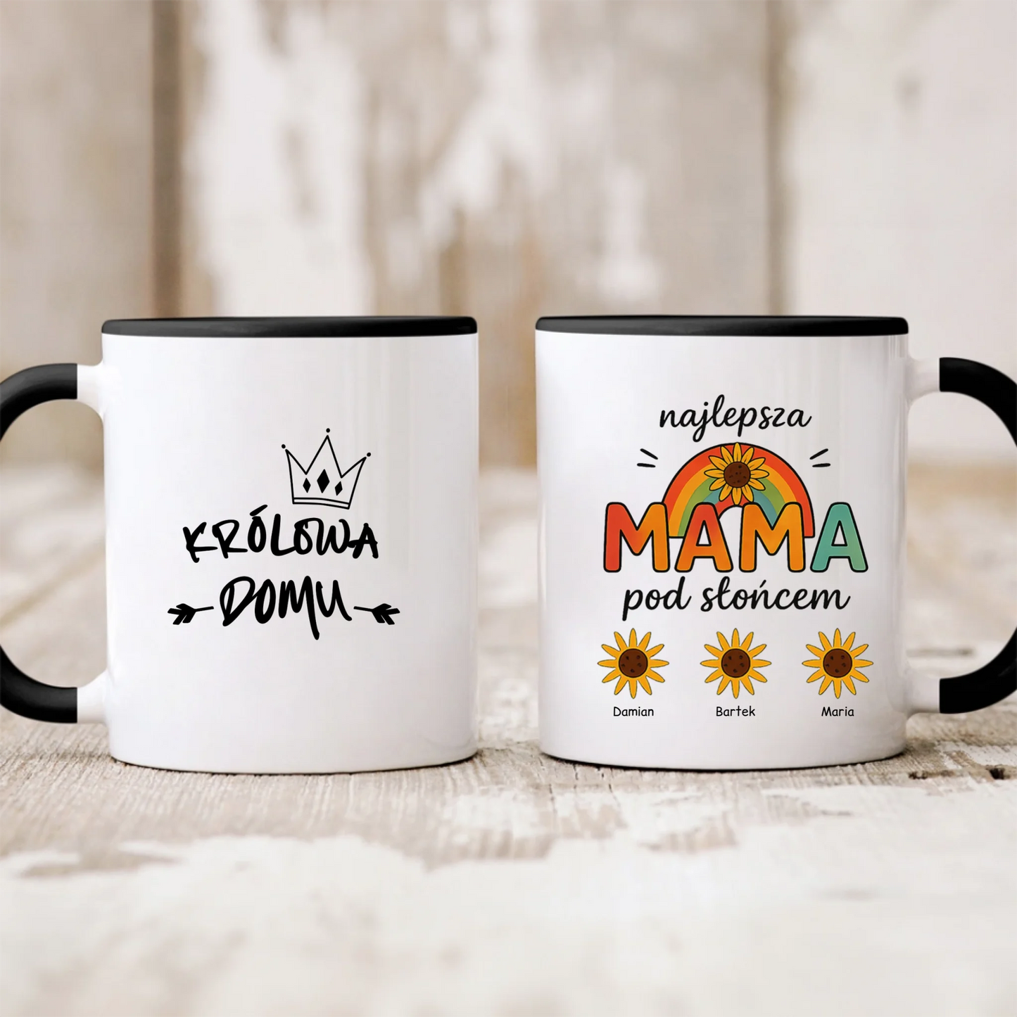 Kubek Najlepsza Mama pod słońcem - personalizowany - prezent na Dzień Mamy #574