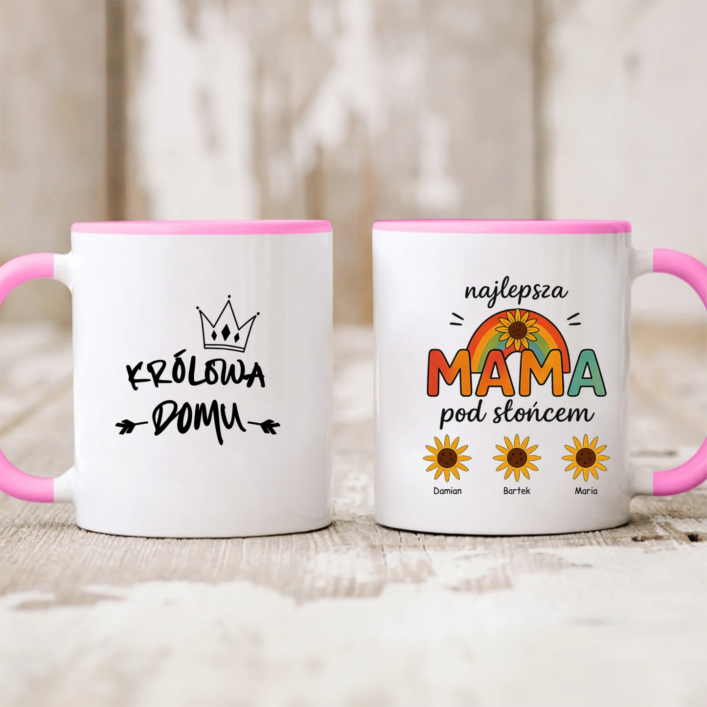 Kubek Najlepsza Mama pod słońcem - personalizowany - prezent na Dzień Mamy #574