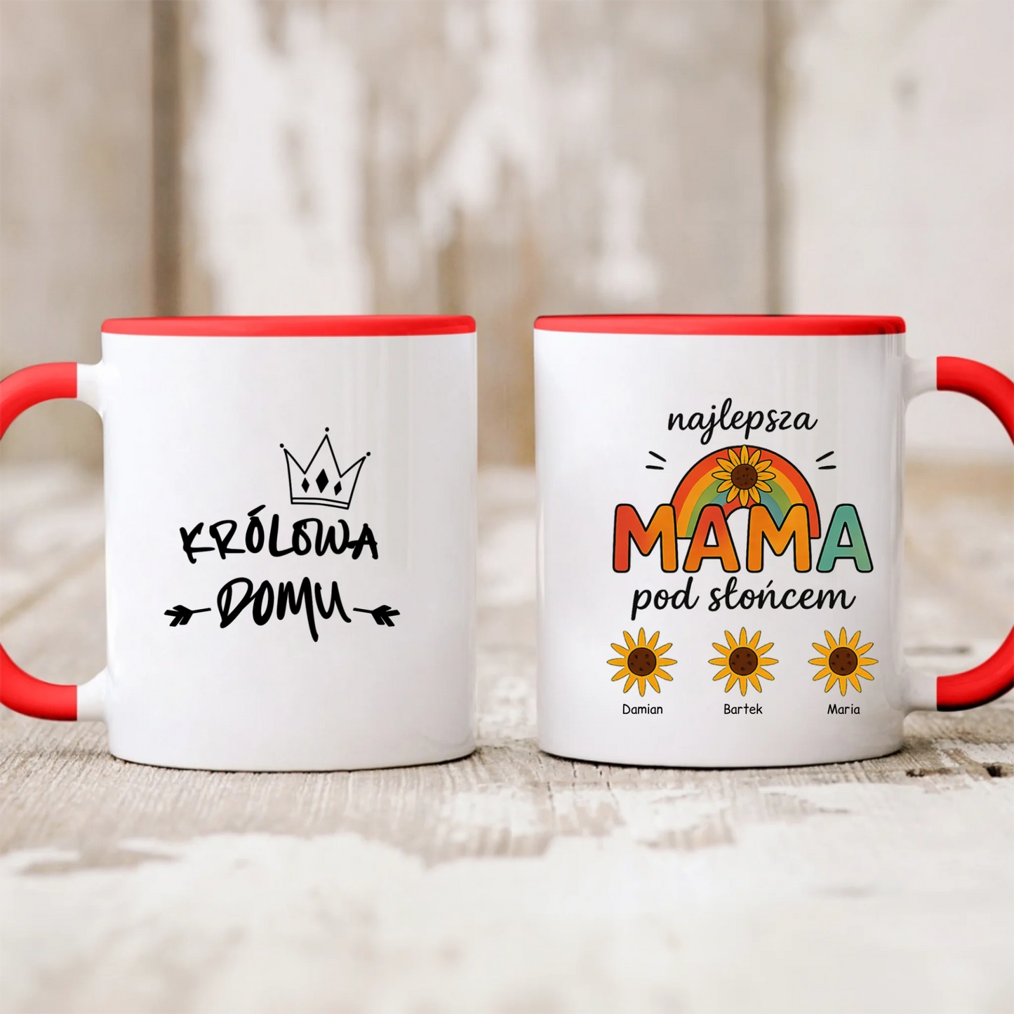 Kubek Najlepsza Mama pod słońcem - personalizowany - prezent na Dzień Mamy #574
