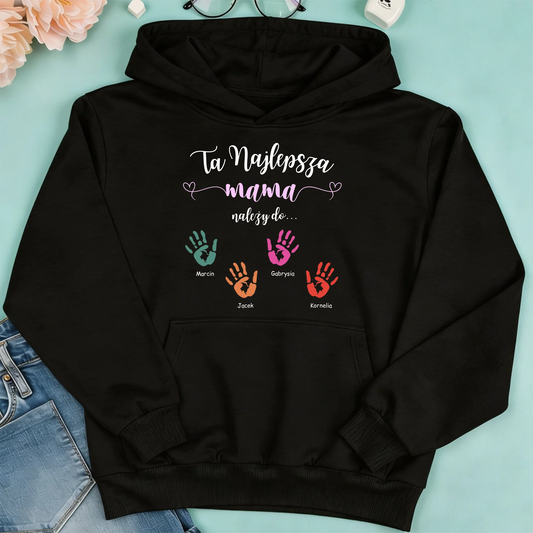 bluza damska czarna przód