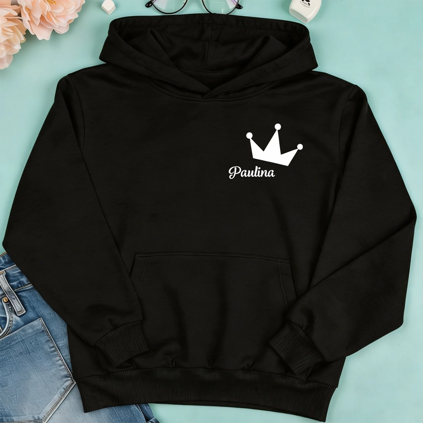 bluza damska czarna przód