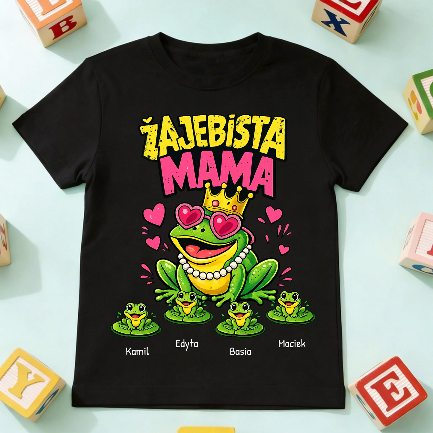 koszulka dziecko czarna przód