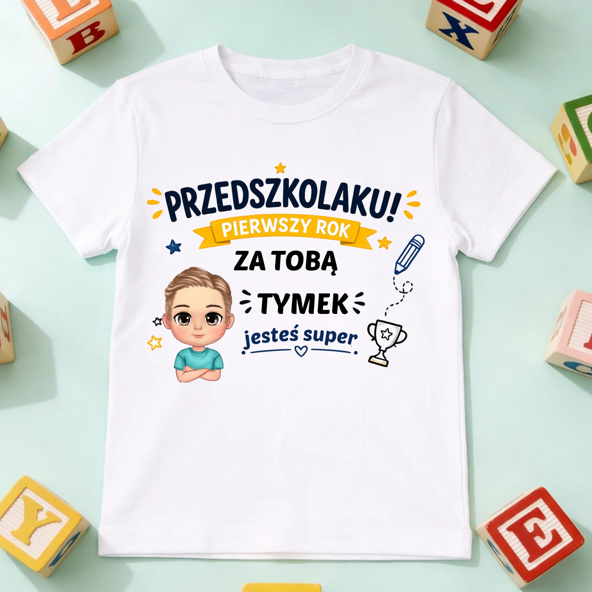 koszulka dziecko biala przód