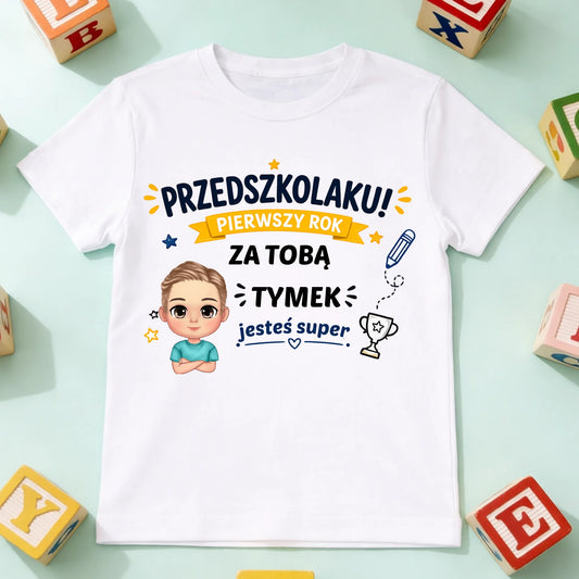 koszulka dziecko biala przód