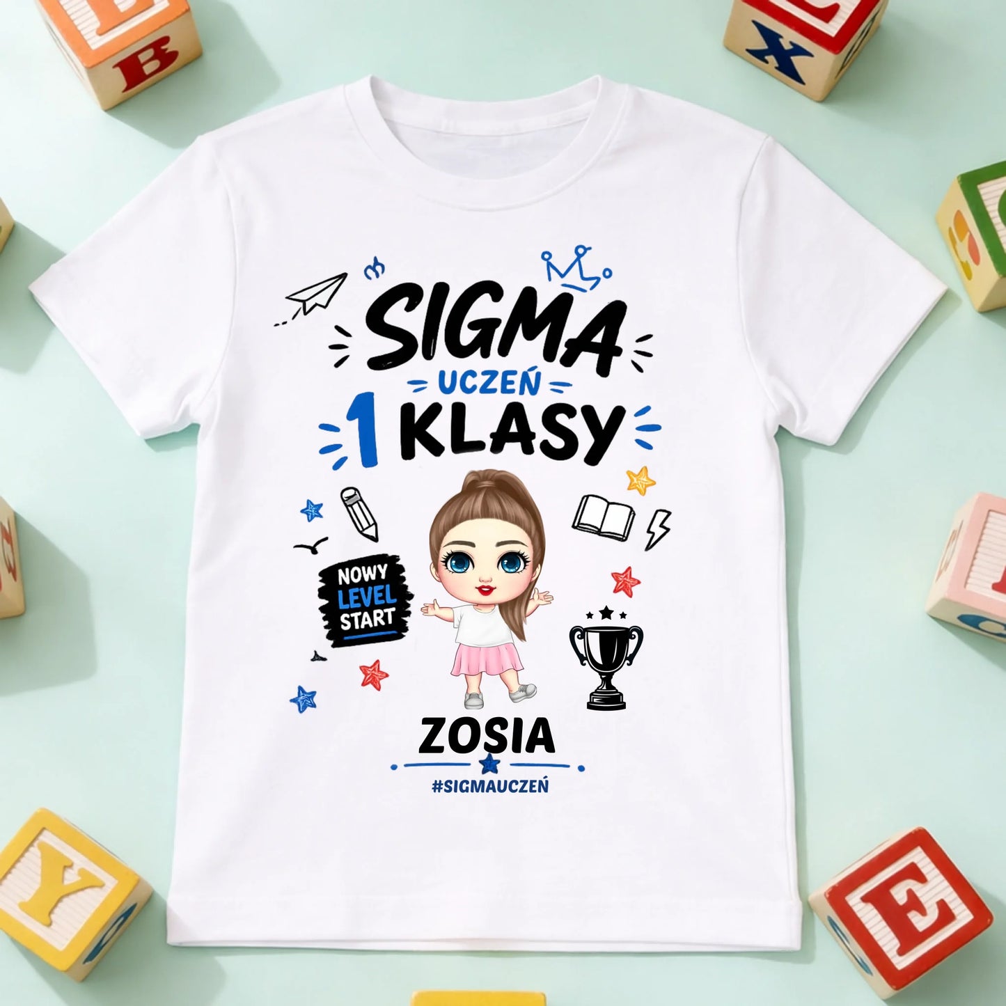 koszulka dziecko biala przód