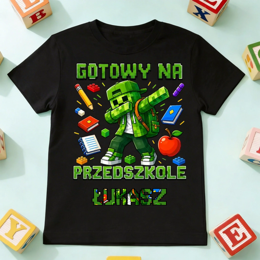 koszulka dziecko czarna przód