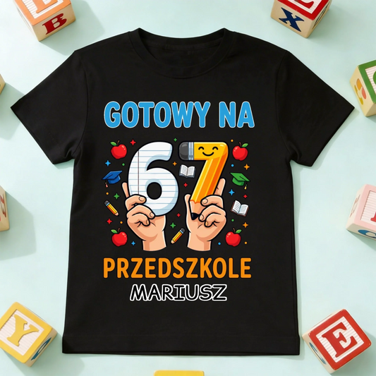 koszulka dziecko czarna przód