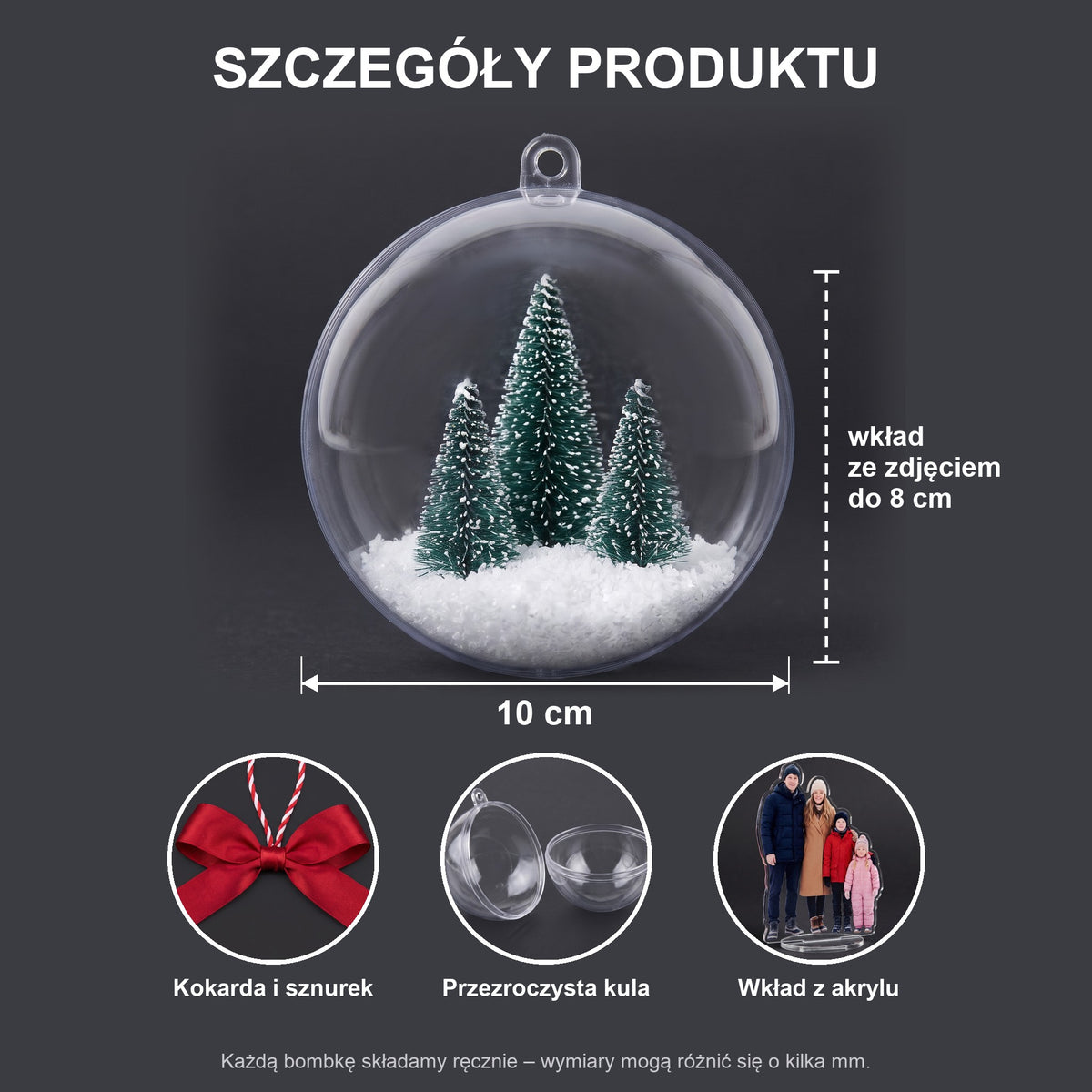 Bombka 3D ze zdjęciem rodziny - Personalizowana #1910 [PC-GALLERY:cmvrb3c6b712tmx2b6ghb7dz4:faefb4b9-f8aa-425e-bb39-617154a7ec27:6d064a85473268ffdb32908bb0fa881390adf44c6a1deeef04a7cc6748cb3bc9]