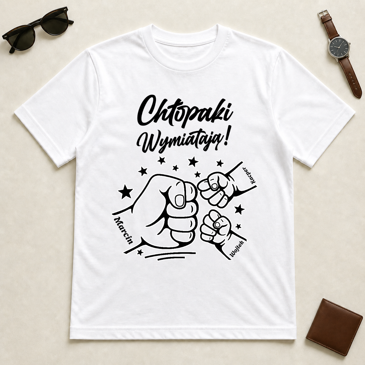 Koszulka na dzień chłopaka - "chłopaki wymiatają" - Personalizowana #92214 — mockup cmtguopgdc9v3qf33ocdqauwe