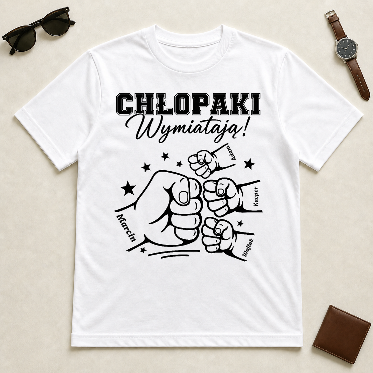 Koszulka na dzień chłopaka - "chłopaki wymiatają" - Personalizowana #92214 — mockup cmtguopgdc9v3qf33ocdqauwe