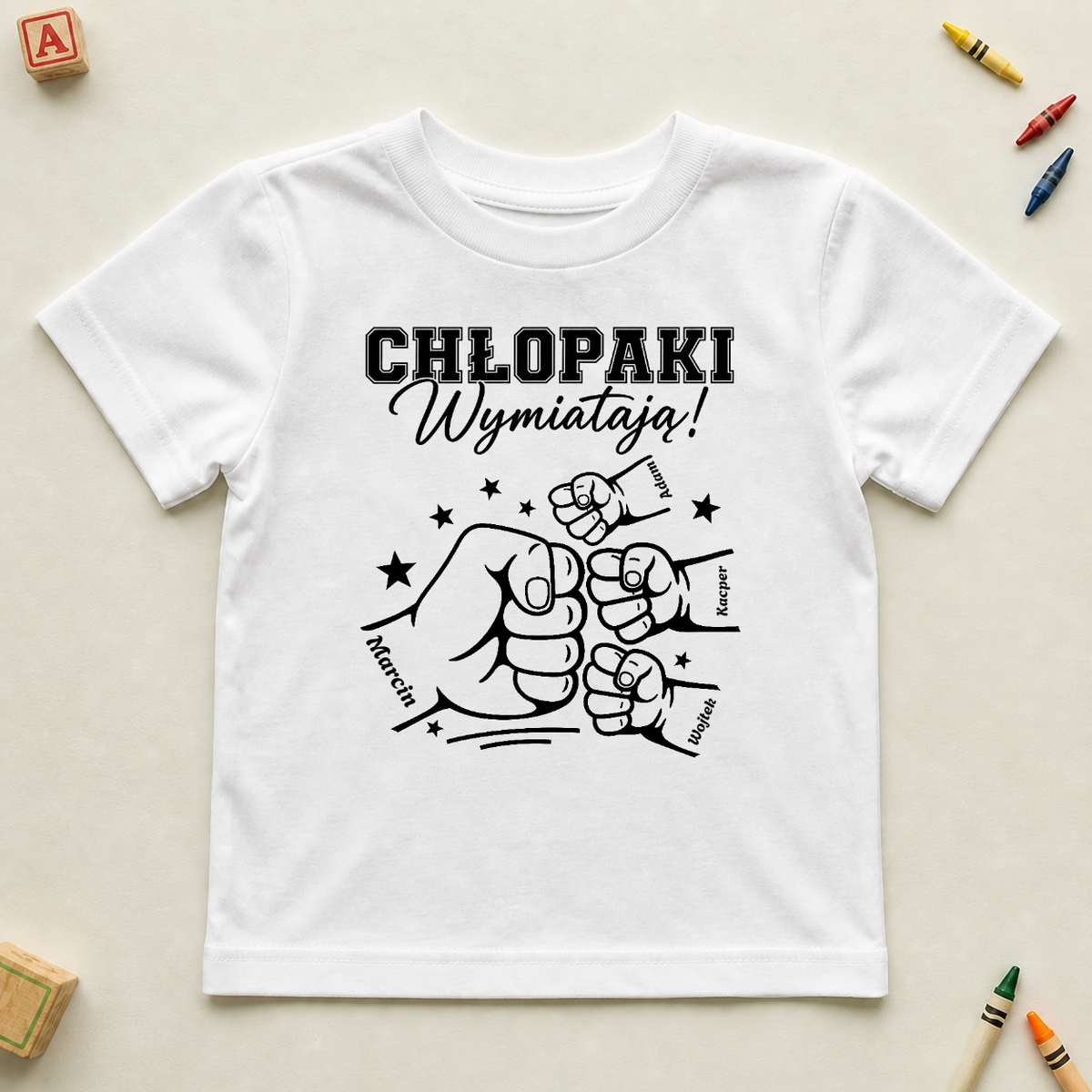 Koszulka na dzień chłopaka - "chłopaki wymiatają" - Personalizowana #92214 — mockup cmtgutixccaguqf3305ygdu9f