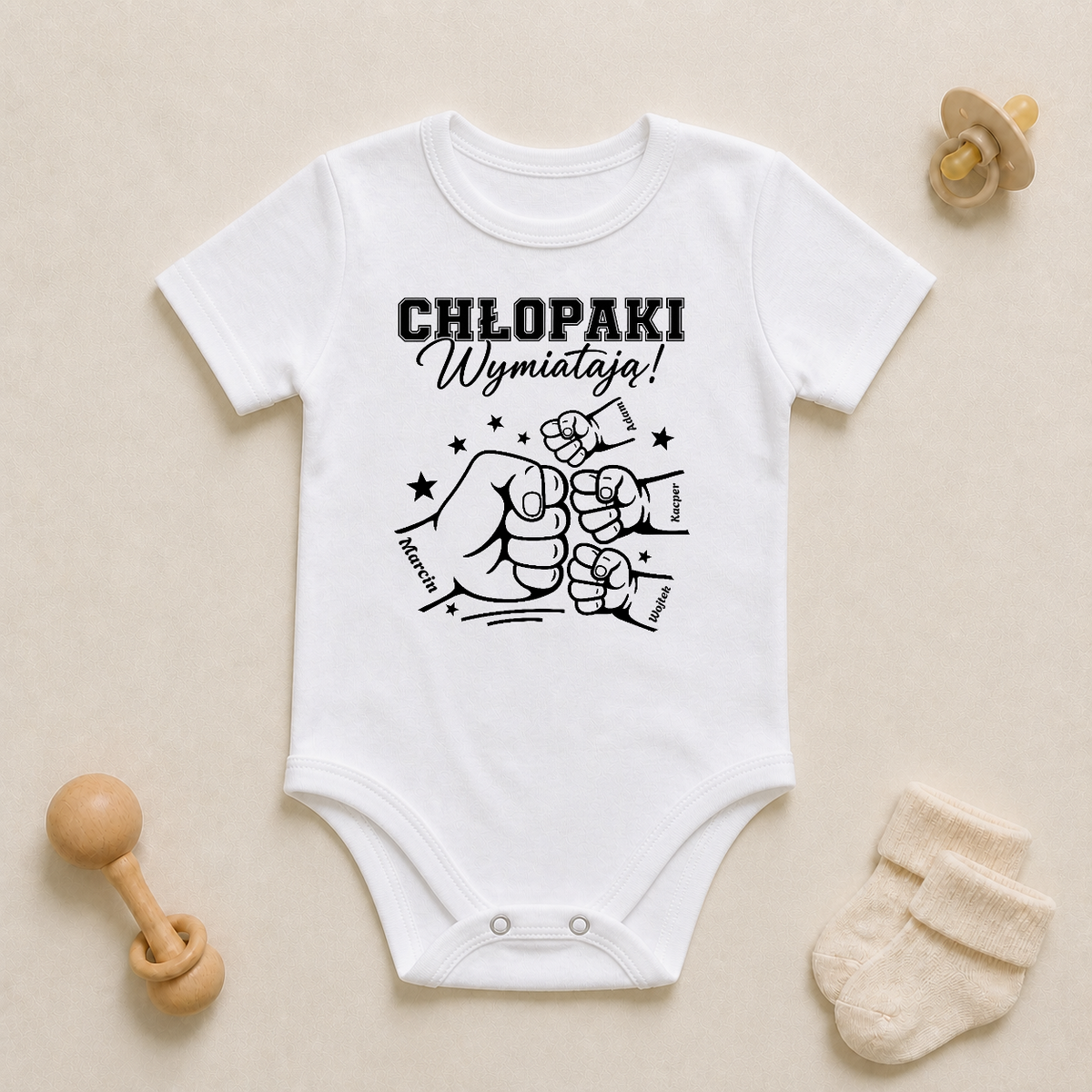 Koszulka na dzień chłopaka - "chłopaki wymiatają" - Personalizowana #92214 — mockup cmth4up3302qcmo2jq4r477w2