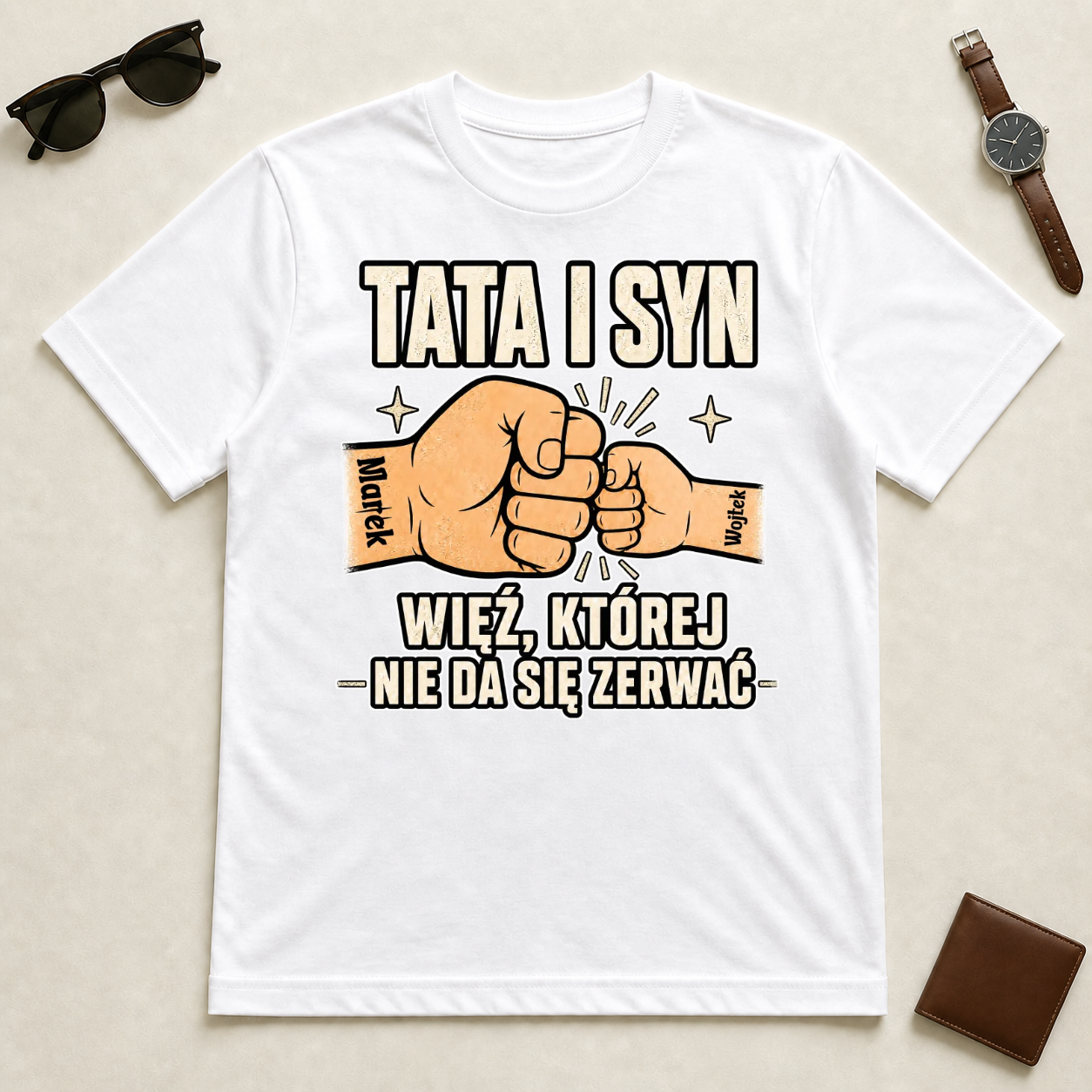 Koszulka na dzień chłopaka - "Tata i Syn/Córka" - Personalizowana #79221 — mockup cmtgvrenfcd5jqf33z7dkhyio