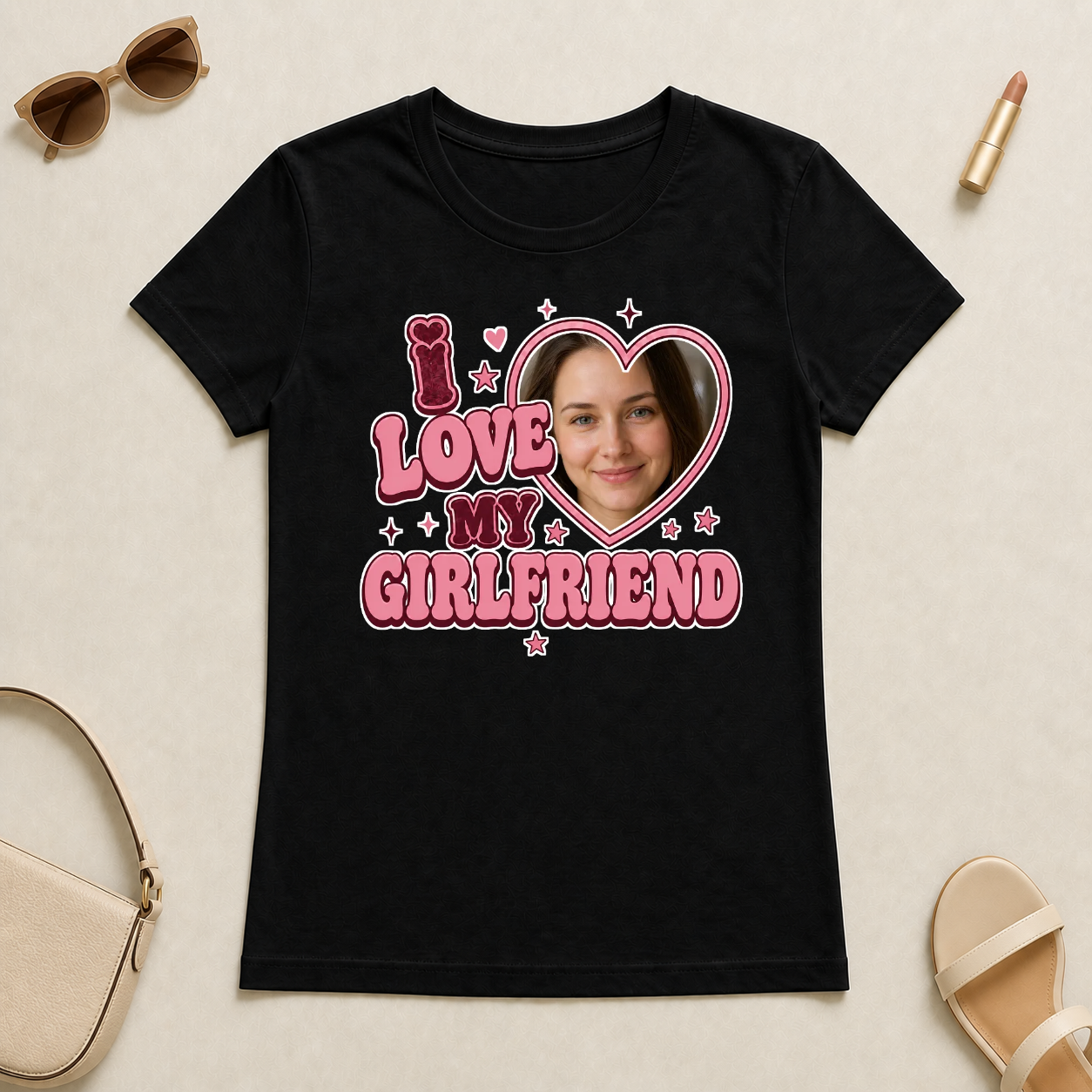 Koszulka I Love My Girlfriend/Wife ze zdjęciem #84211 — mockup cmtgvzq9pcdxrqf33do982tpe