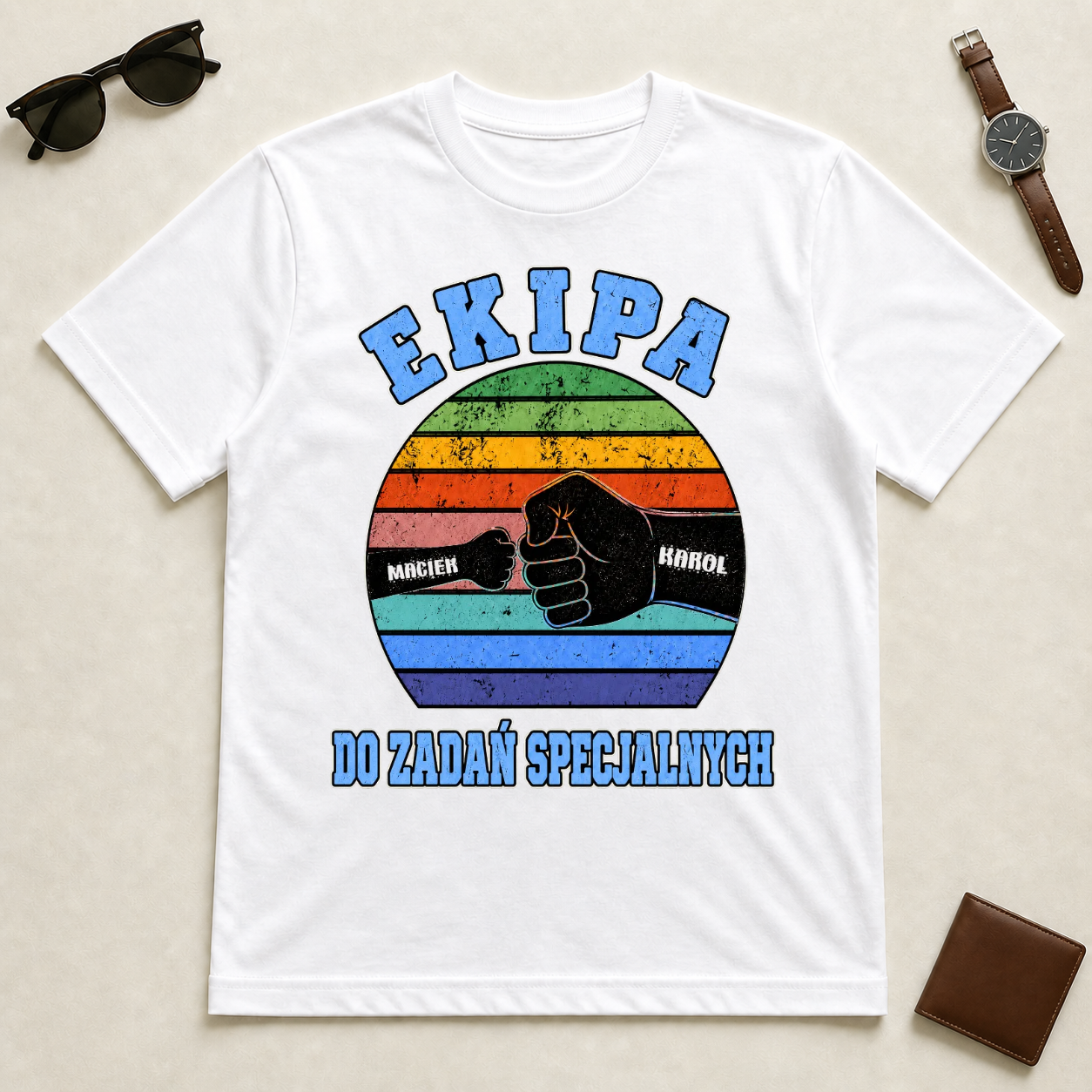 Koszulka na dzień chłopaka - "Ekipa Do Zadań Specjalnych" - Personalizowana #18221 — mockup cmtmz88r10dylo82kpf7mlxpf