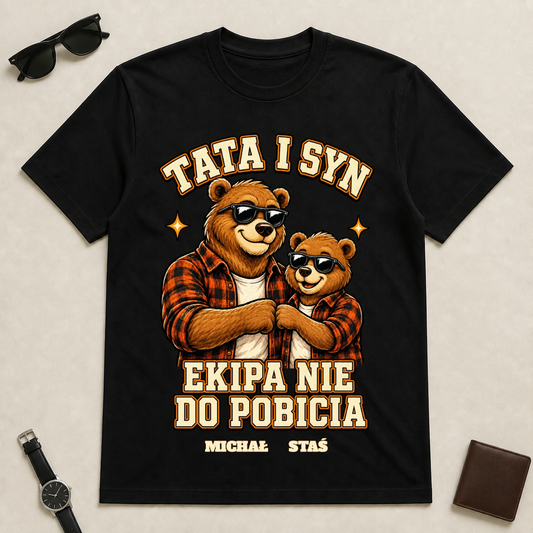 Koszulka na dzień chłopaka „ekipa nie do pobicia” - Personalizowana #74822 — mockup cmtopf2uz31pmqy2j148eujau