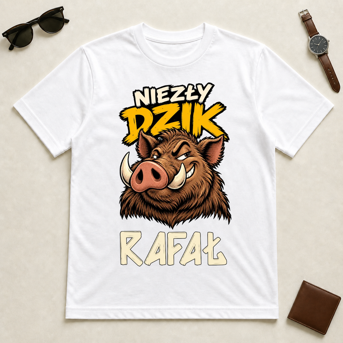 Koszulka dla chłopaka - Niezły dzik - Prezent na dzień chłopaka #12111 — mockup cmu19cedt000hpheq1kcenvxi
