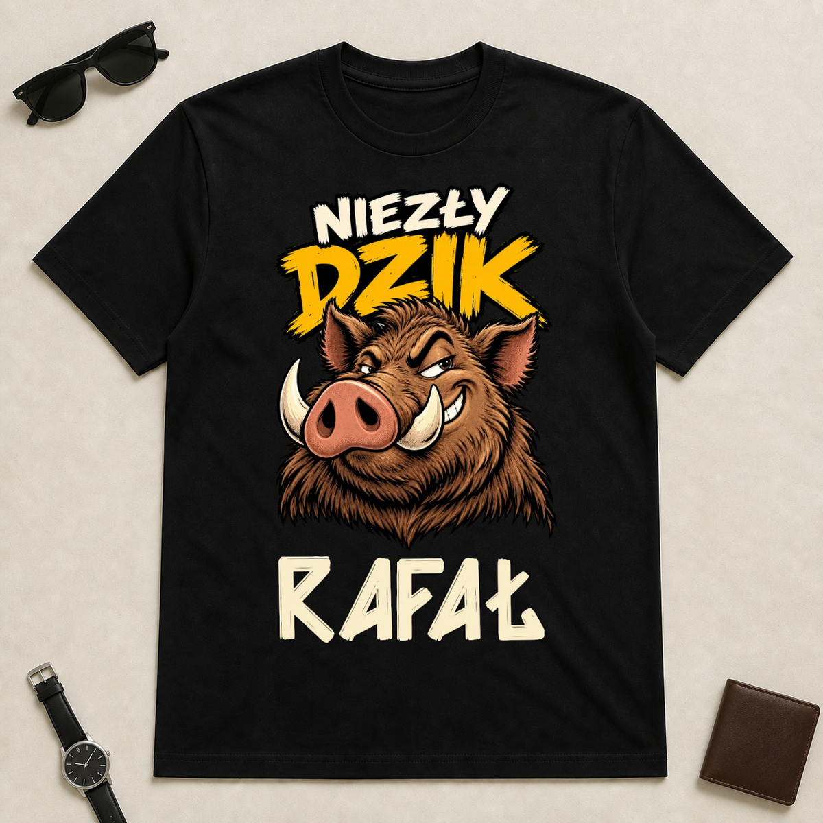 Koszulka dla chłopaka - Niezły dzik - Prezent na dzień chłopaka #12111 — mockup cmu19cedx000lpheqb3j3hhy8
