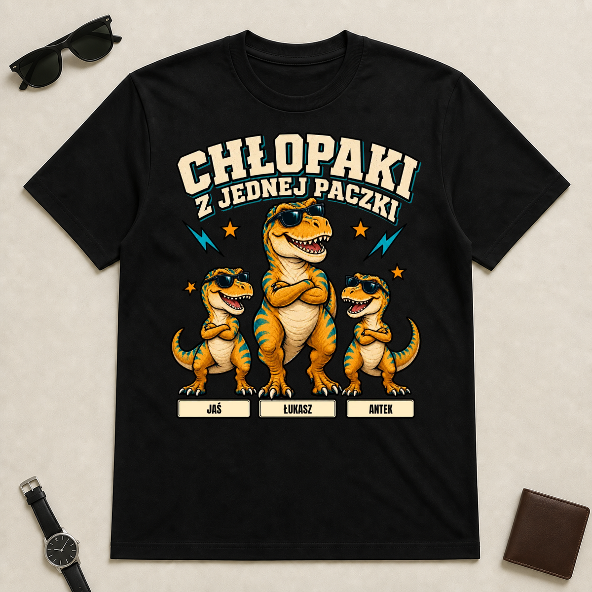 Koszulka dla taty i syna - chłopaki z jednej paczki - prezent na dzień chłopaka #8492 — mockup cmu37lrdh0006phachz0g8rm0