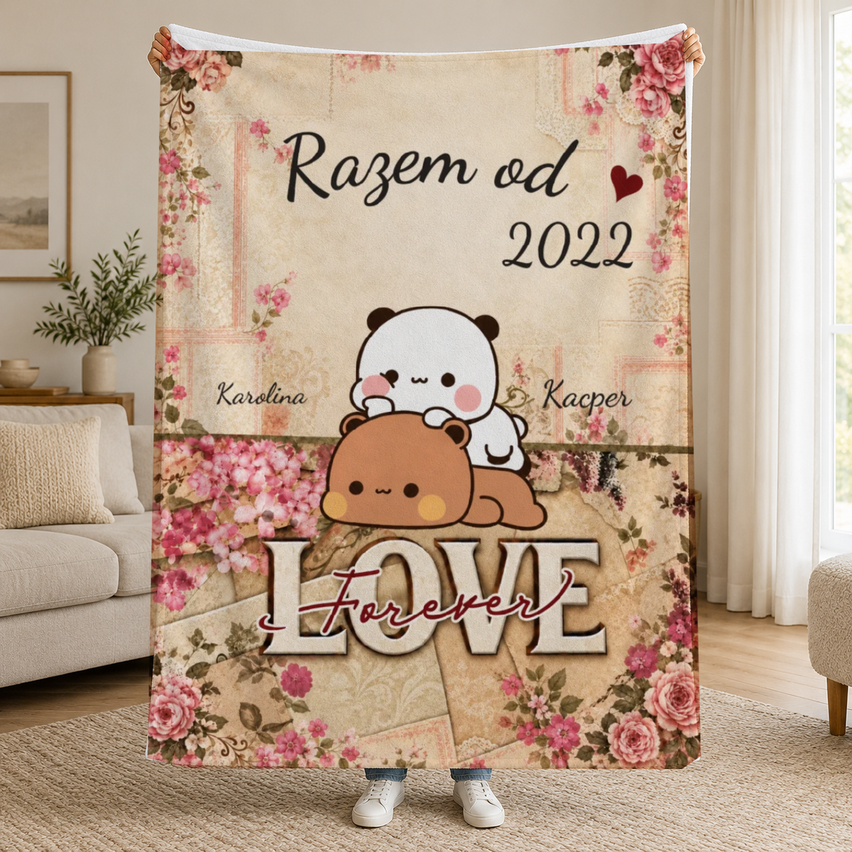 Koc personalizowany - razem od dla par #436211 [PC-MOCKUP:cmuss2f1t0000n1si46r72sfq:341980fbad6e9faa063698db:341980fbad6e9faa063698db981fea50986ded68811f23401d64b1ce756a49d2]