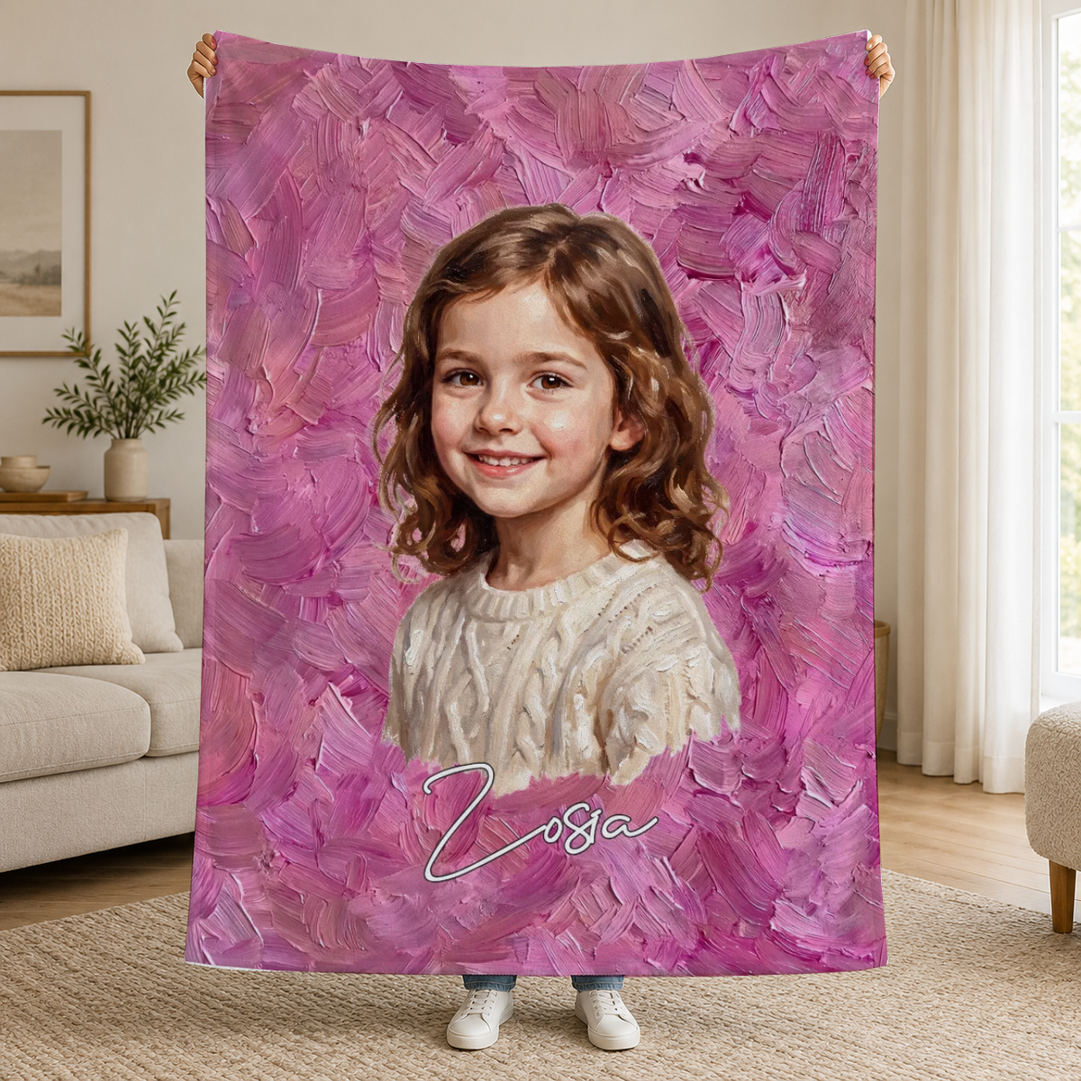 Koc ze zdjęciem w stylu malarstwa olejnego – Personalizowany #98426 [PC-MOCKUP:cmv5m31q80000w30tsqeabl96:90ace2db90245f79873f5892:90ace2db90245f79873f5892ba1acf37ac32f21fbb58c184e4b8a4c2d31e9de7]