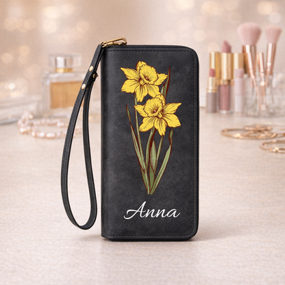 Personalizowany portfel z kwiatem urodzinowym i imieniem [PC-MOCKUP:cmv71sykd0000mribd2sjh5sm:d98a093637a9ba87bfa3b4cb:d98a093637a9ba87bfa3b4cba6226b514dd5af0030a8d6e03444f0fa9f53867a]