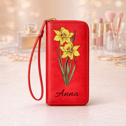 Personalizowany portfel z kwiatem urodzinowym i imieniem [PC-MOCKUP:cmv71sykd0000mribd2sjh5sm:2acc18120ac501d7515c8e38:2acc18120ac501d7515c8e38efee98d17f997db931d0382ff016058f025ba59a]