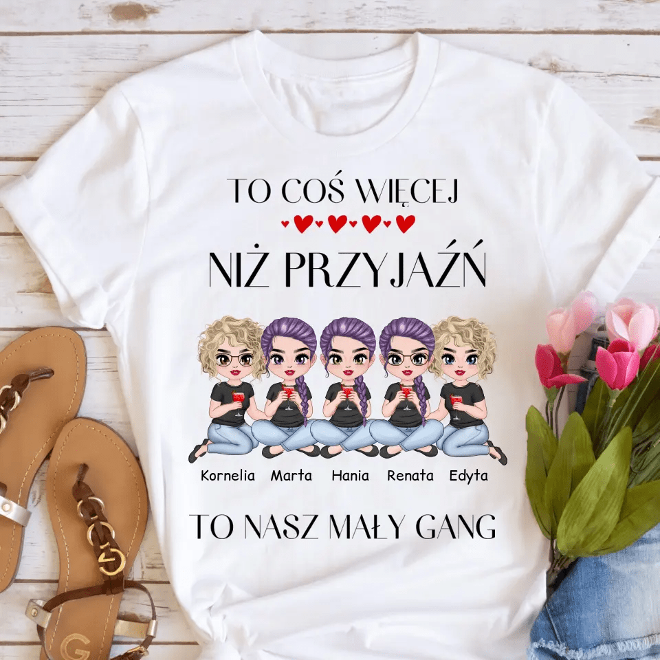 Koszulka dla przyjaciółek - Mały Gang - Personalizowana #95 - Tortli